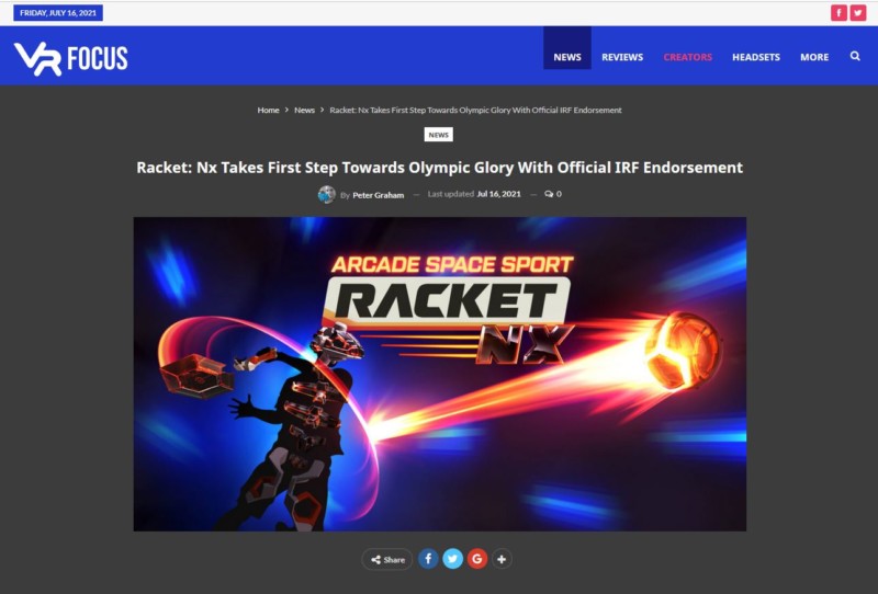 Focas Racket Racket: Nx Takes First Step Towards Olympic Glory With Official IRF ...